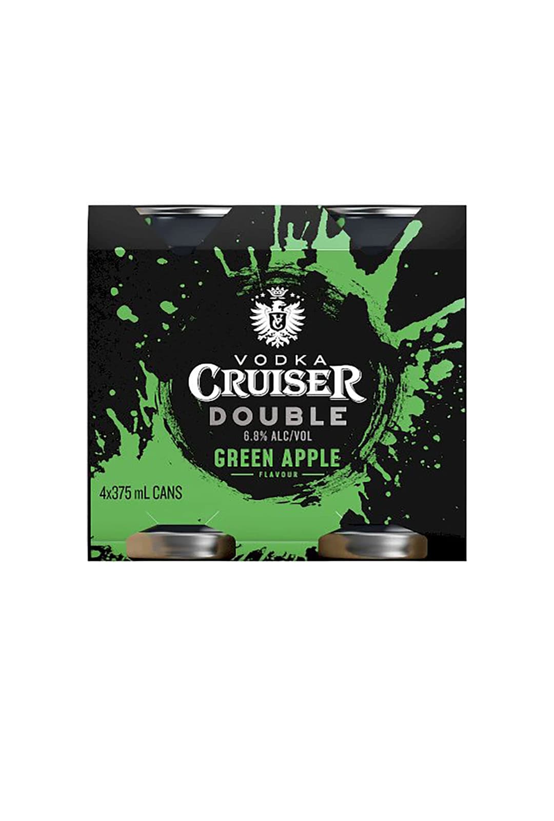 Vodka Cruiser Double Green Apple Cans 375mL 