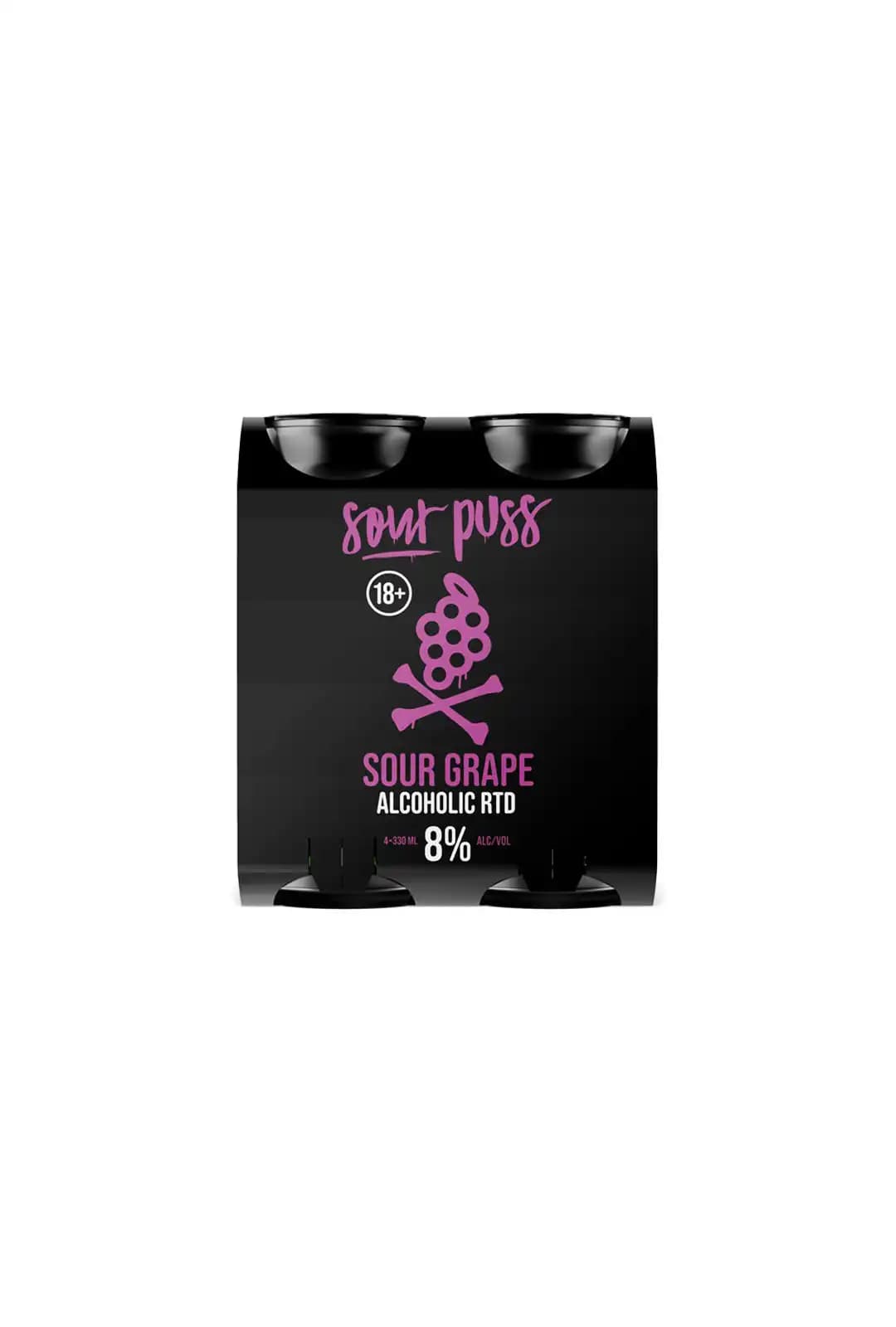Sour Puss Sour Puss Sour Grape 8% Can 330mL