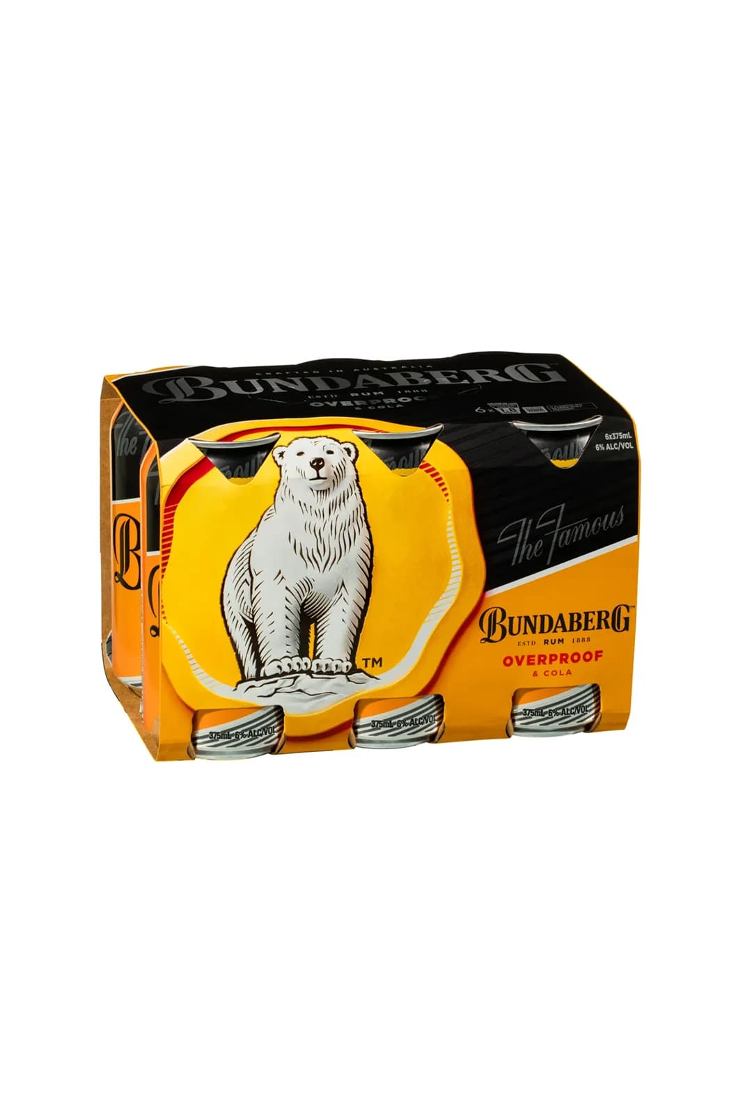 Bundaberg Rum Bundaberg Overproof Rum & Cola Cans 375mL