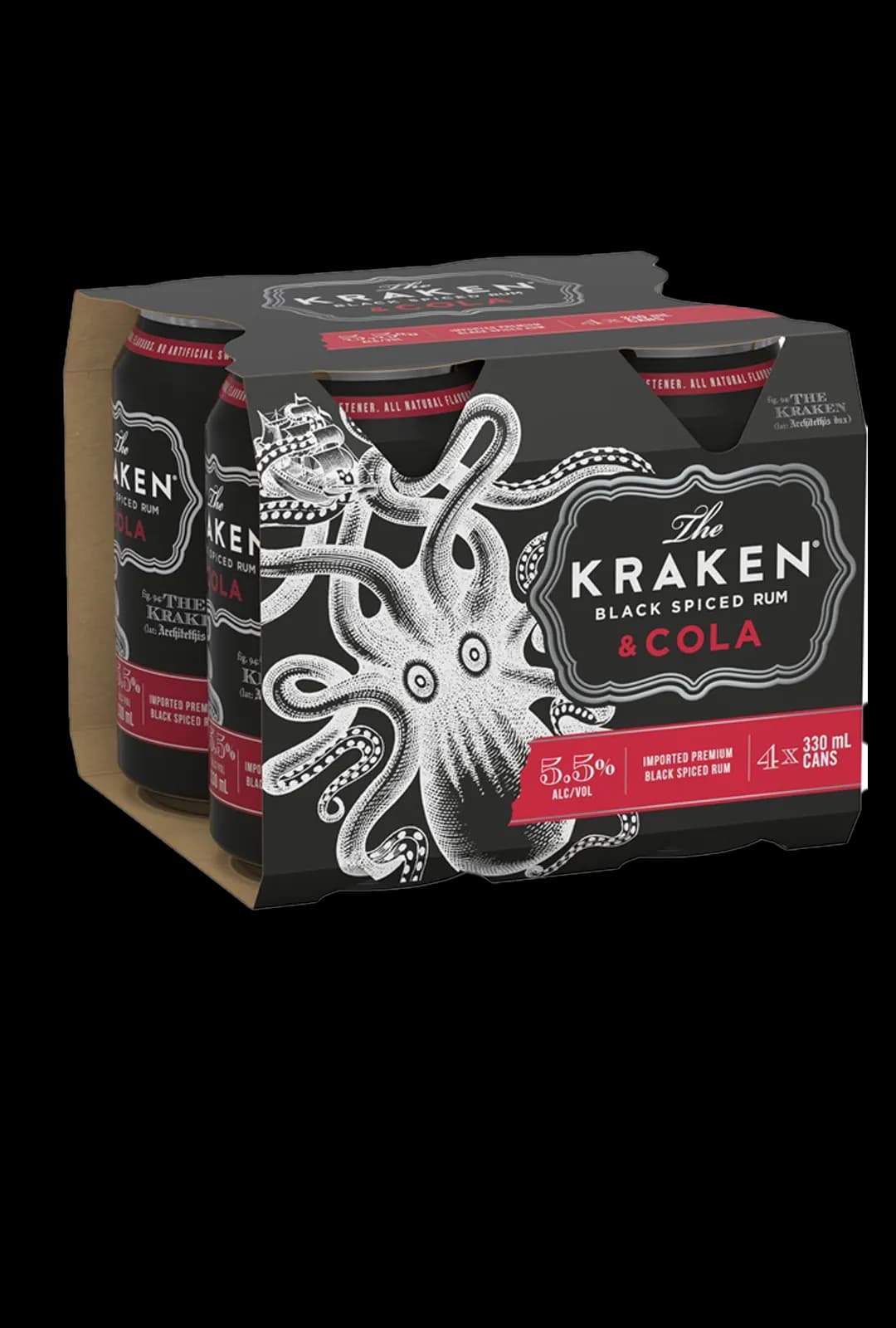 Kraken Kraken Spiced Rum & Cola Cans 330mL