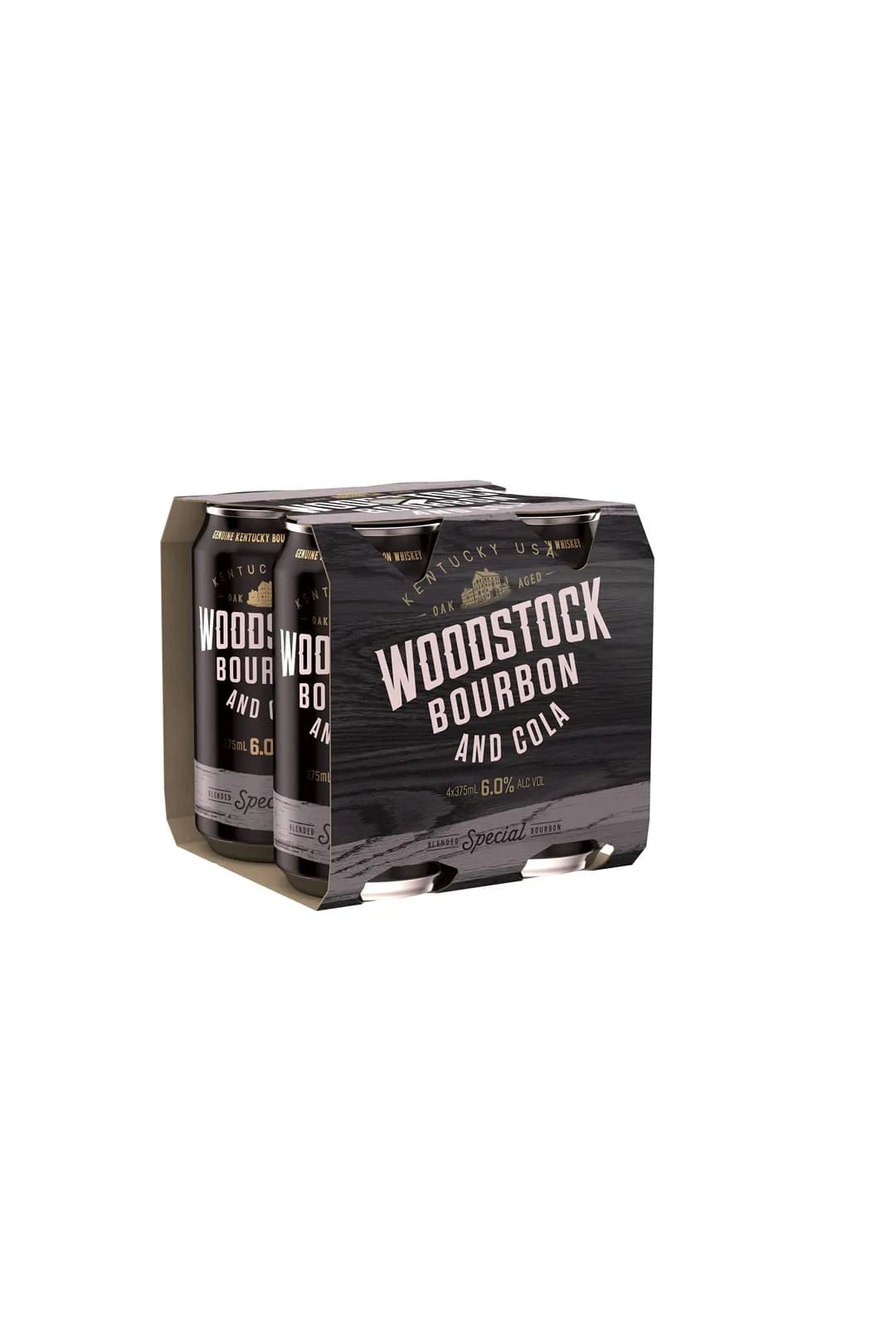 Woodstock Bourbon & Cola Cans 6% 375mL