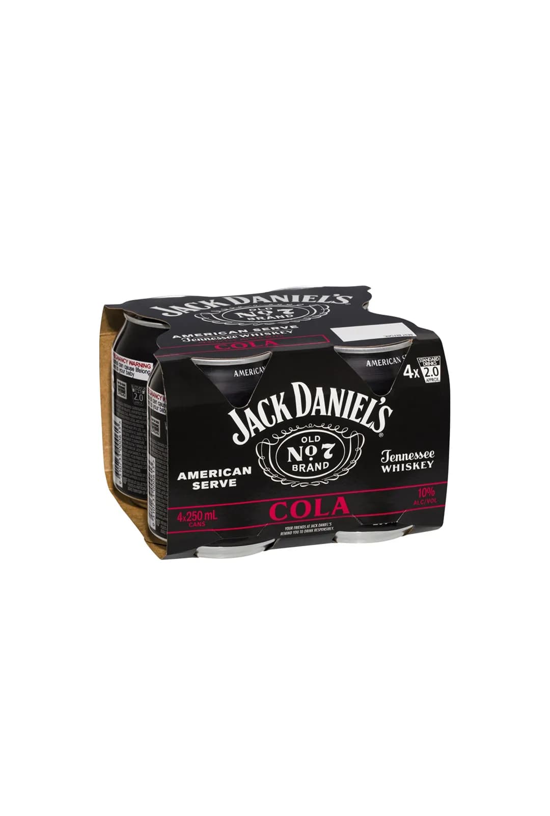 Jack Daniel American Serve & Cola Cans 250mL