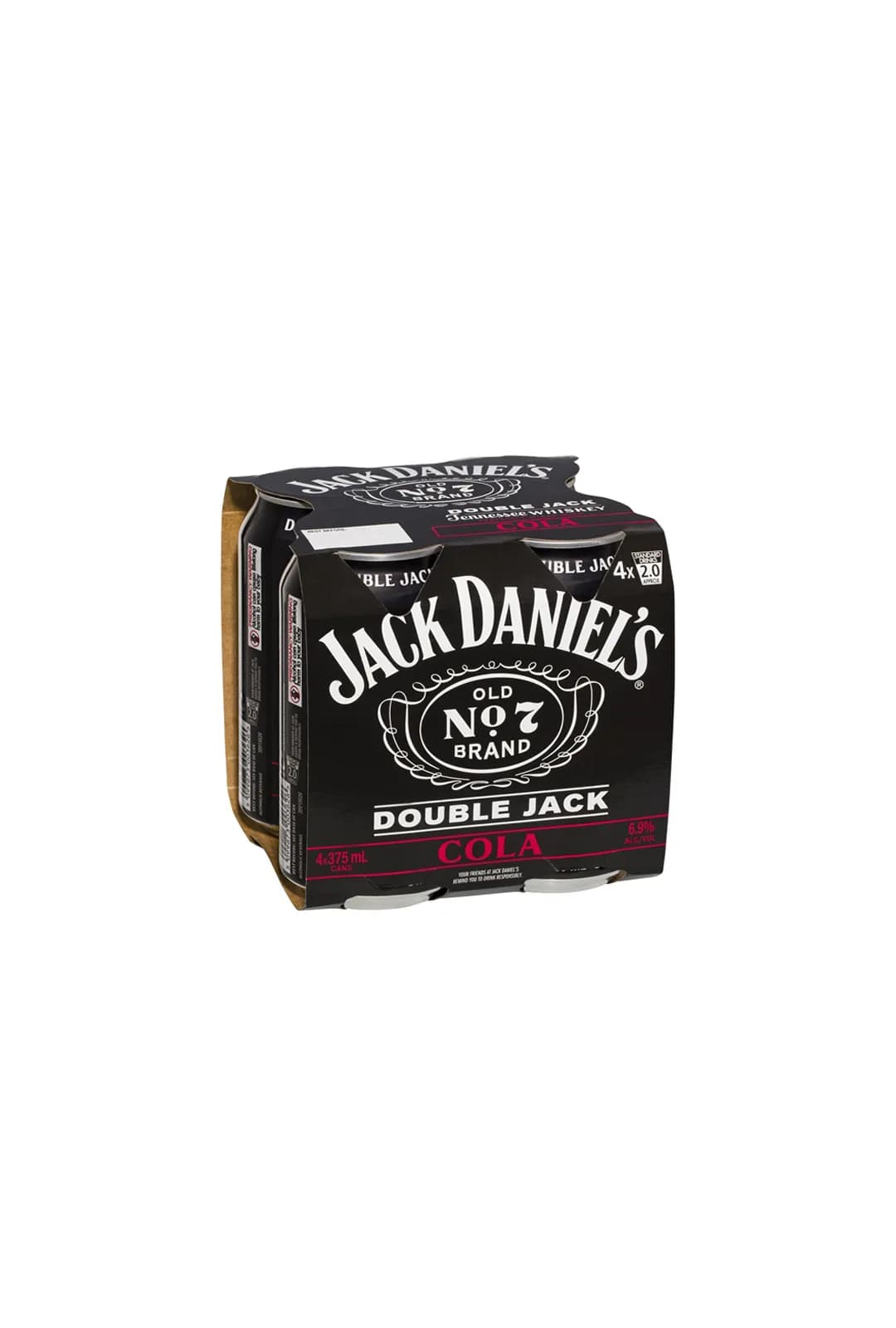 Jack Daniel Double Jack & Cola Cans 375mL