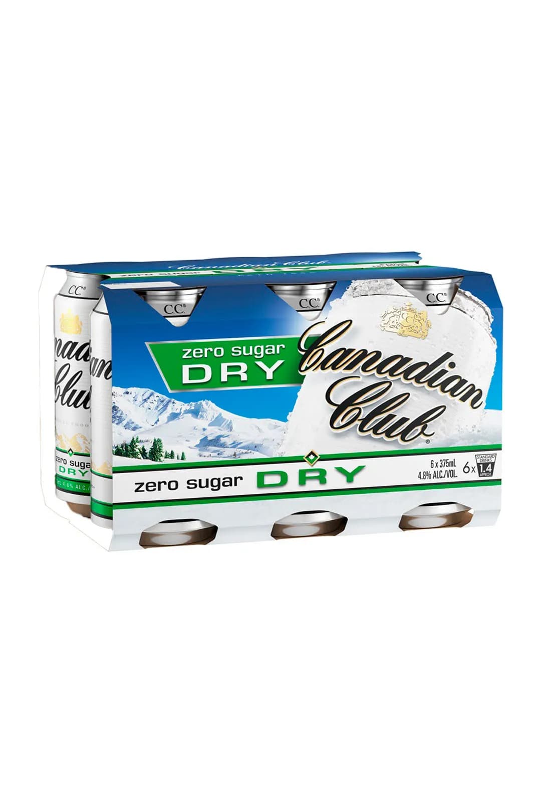 Canadian Club Canadian Club & Zero Sugar Dry Cans 375mL