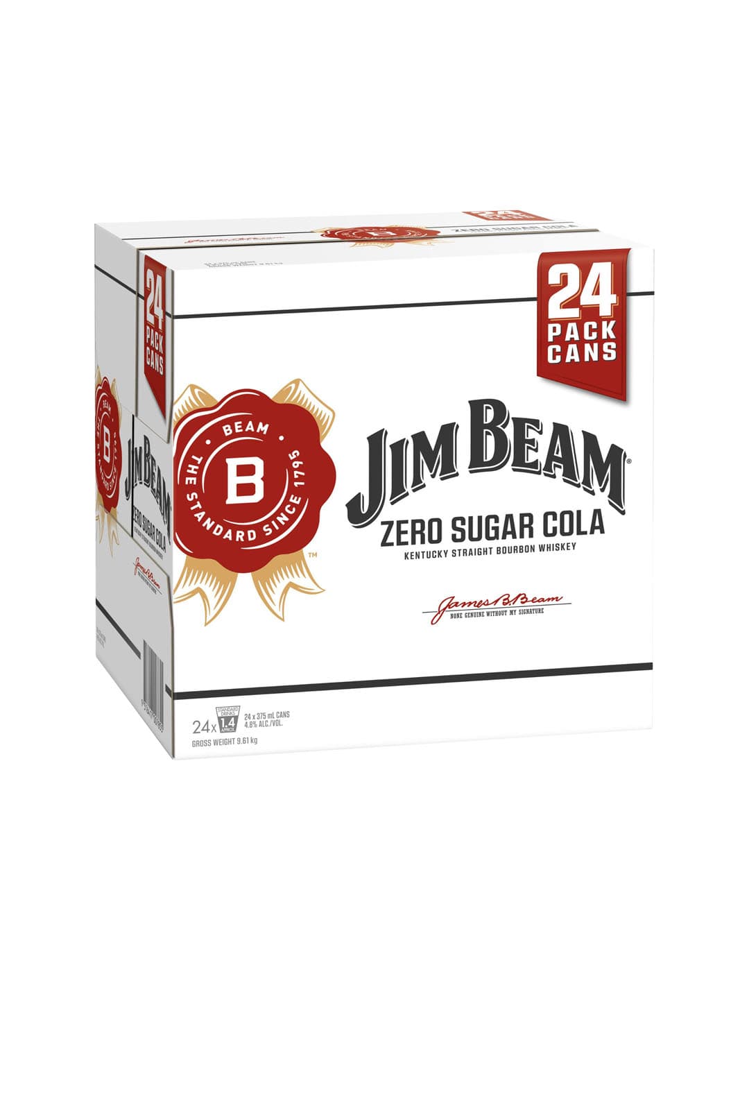Jim Beam Bourbon & No Sugar Cola Cans 375mL