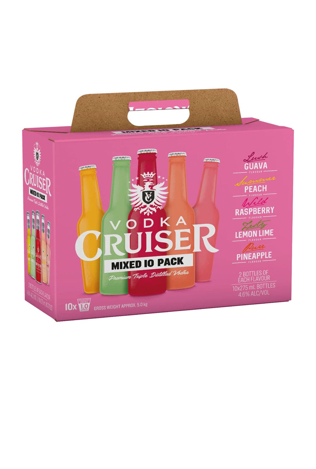 Vodka Cruiser Mixed 10 Pack Bottles 275mL
