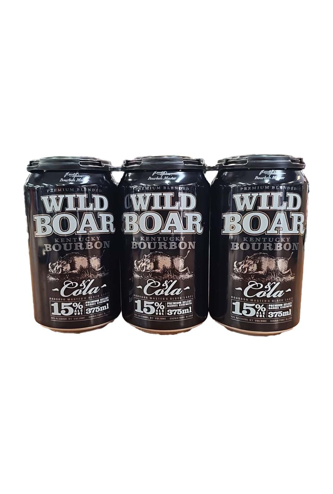 WILD BOAR Wild Boar Bourbon & Cola 15% Cans 375mL