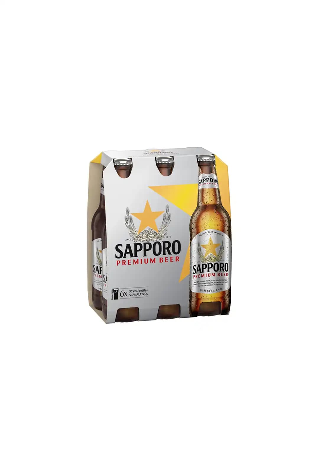 Sapporo Sapporo Premium Lager Bottles 355mL