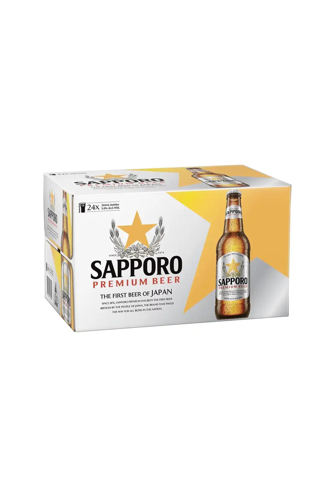 Sapporo Sapporo Premium Lager Bottles 355mL