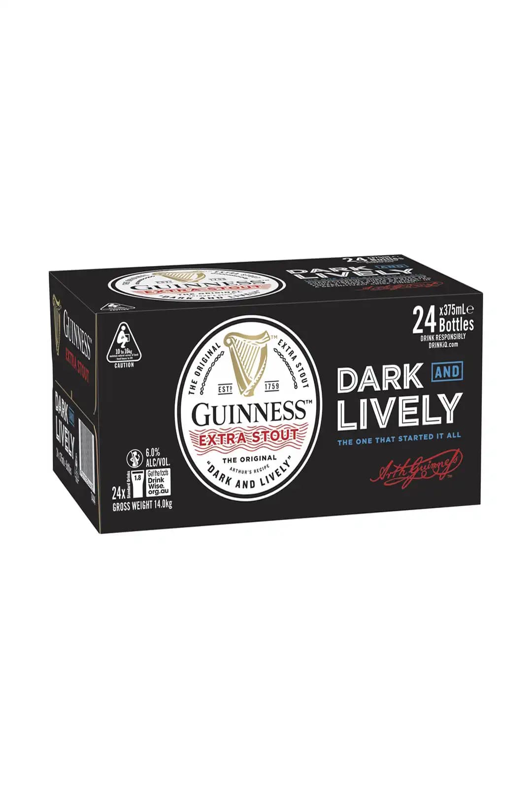 Guiness Guiness Extra Stout Bottles 375ml