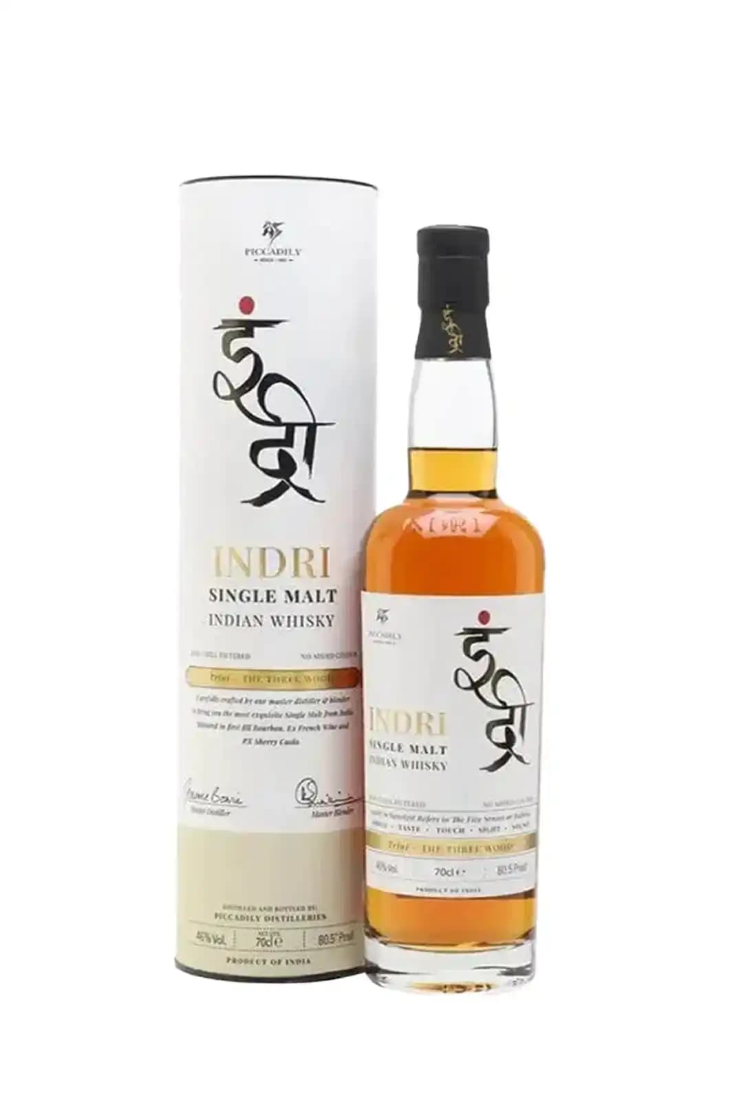 Indri Indri Single Malt Indian Whisky 700mL