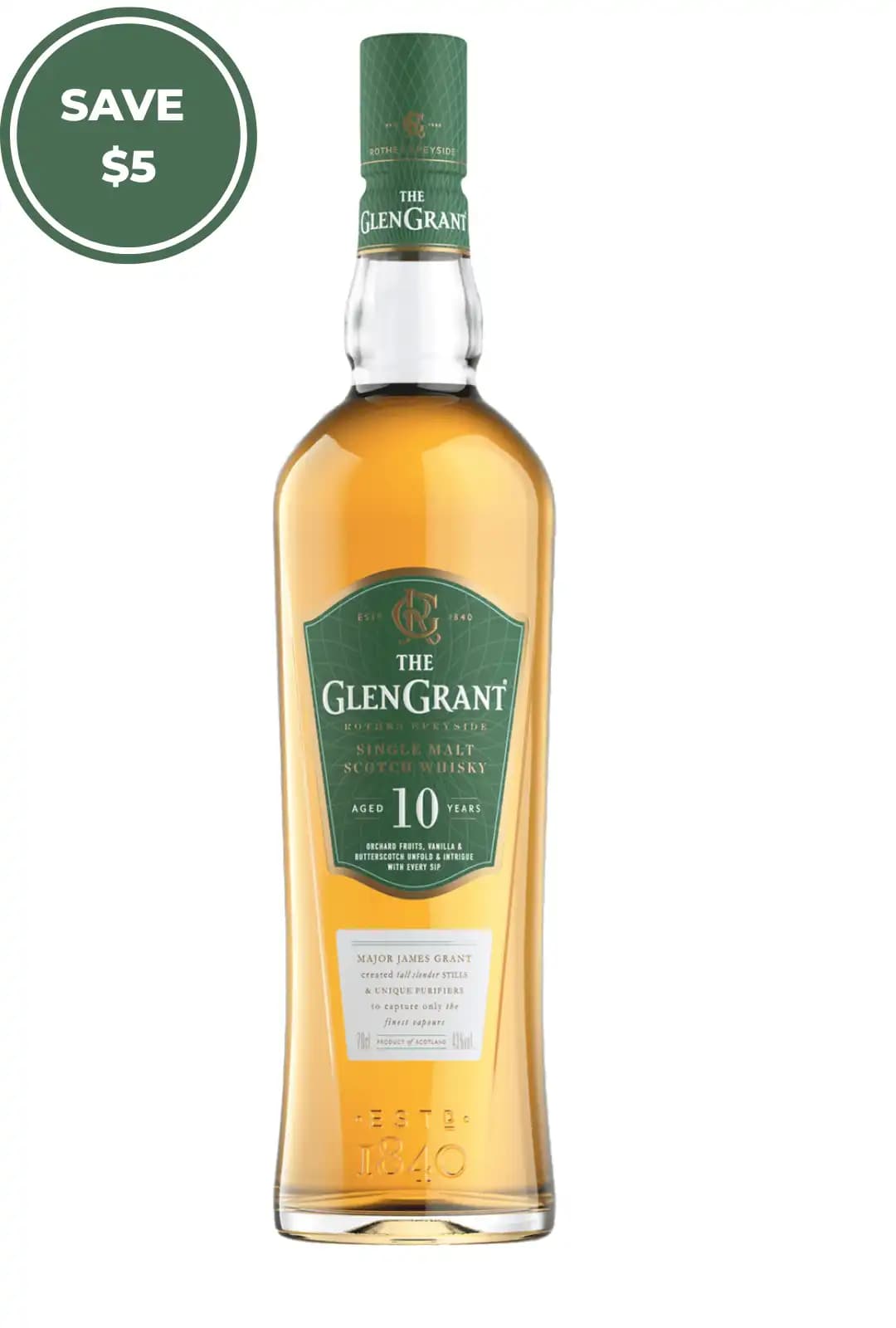 Glengrant Glengrant 10yo Single Malt Scotch Whisky 700mL