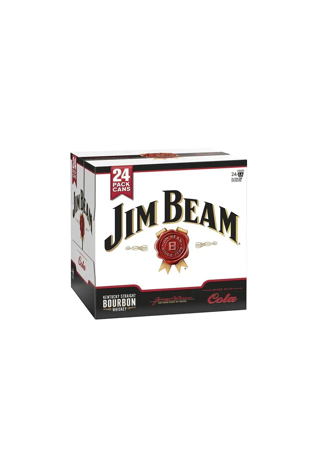 Jim Beam Bourbon & Cola Cans 375mL