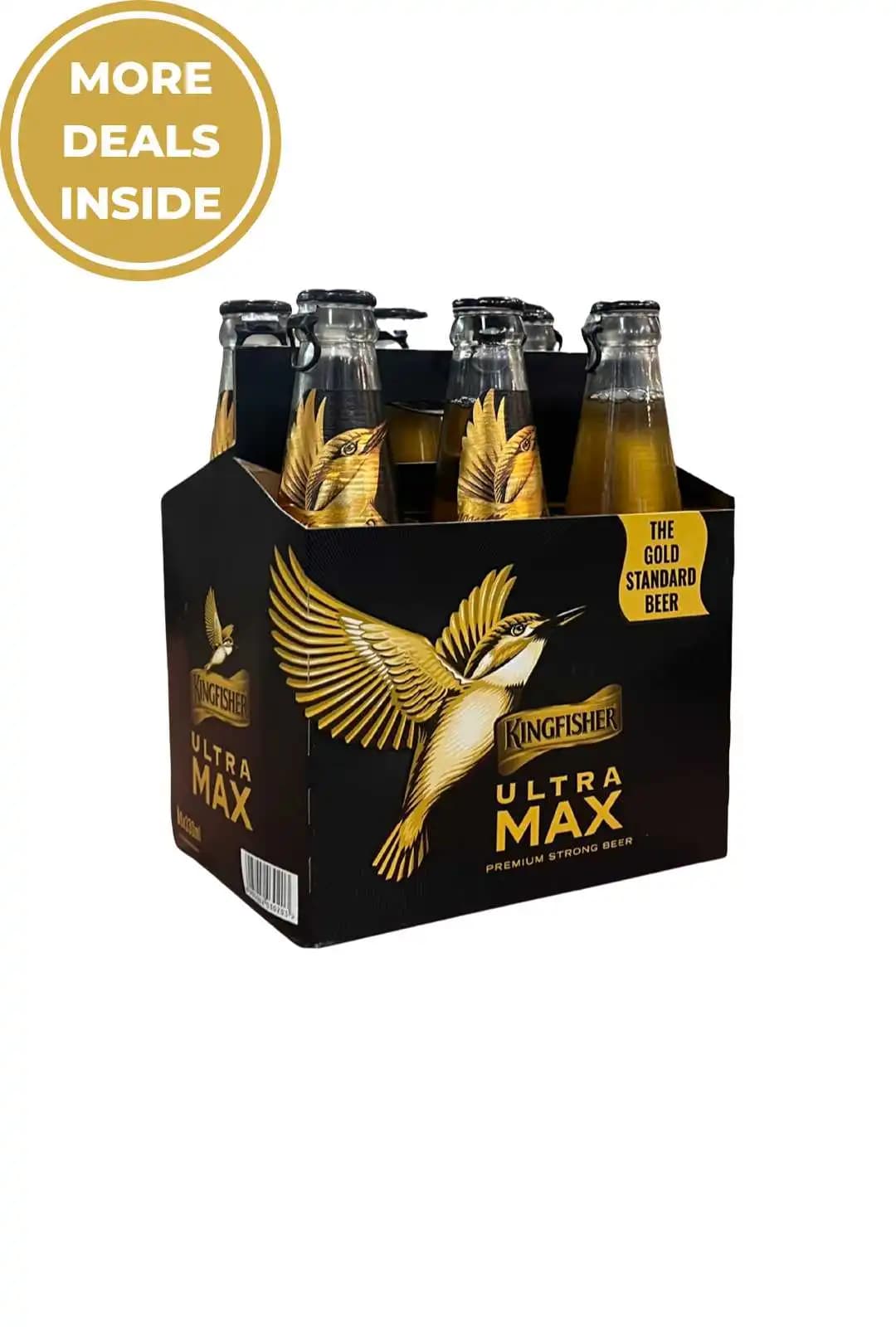 Kingfisher Ultra Max Premium Strong Beer Bottles