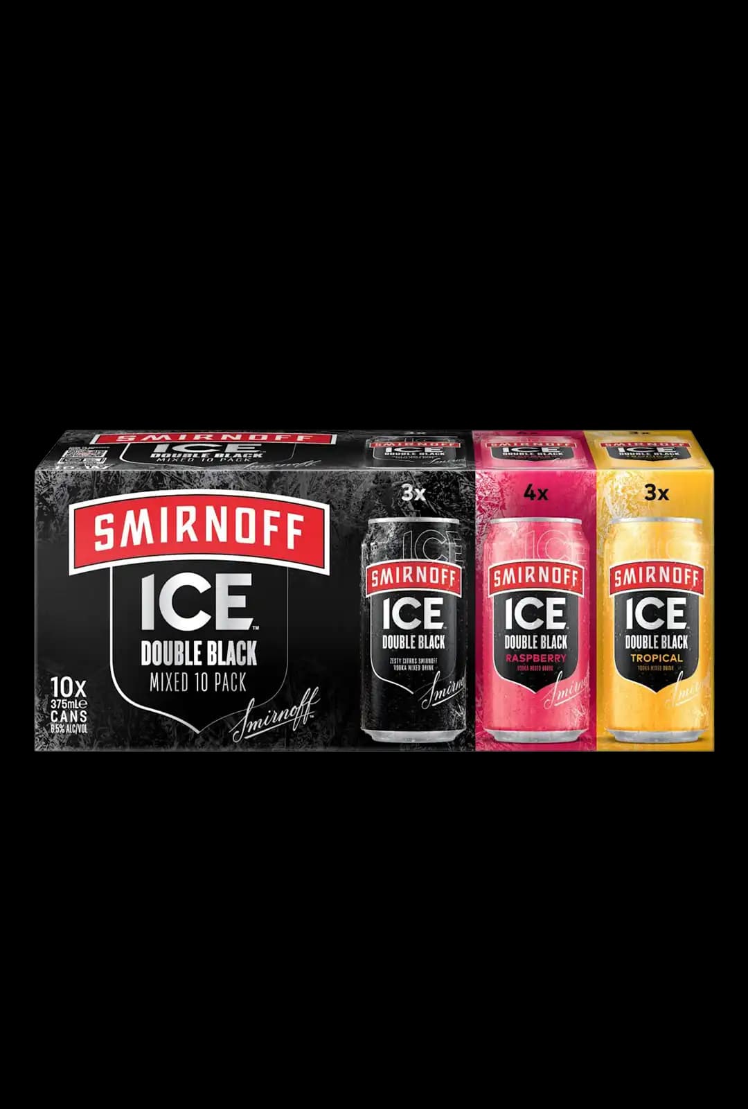 Smirnoff Ice Double Black Mixed 10 Pack