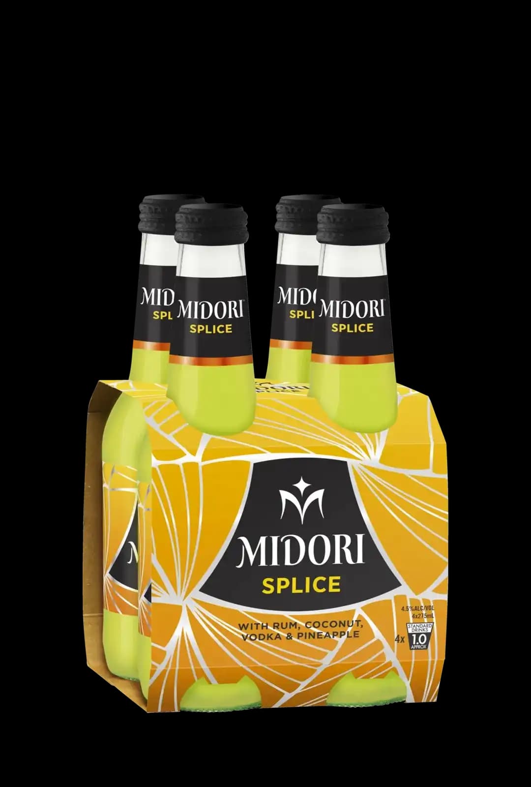 SPECIALS Midori Splice Bottles 275mL 4 Pack