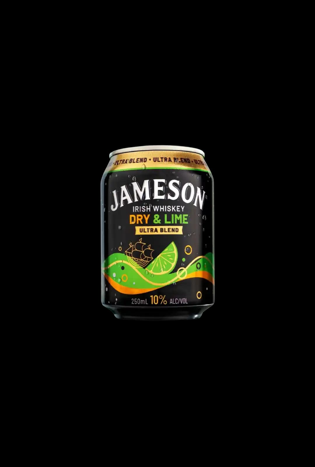 Jameson Jameson Irish Whisky Dry & Lime Ultra Blend 10% Can 250mL