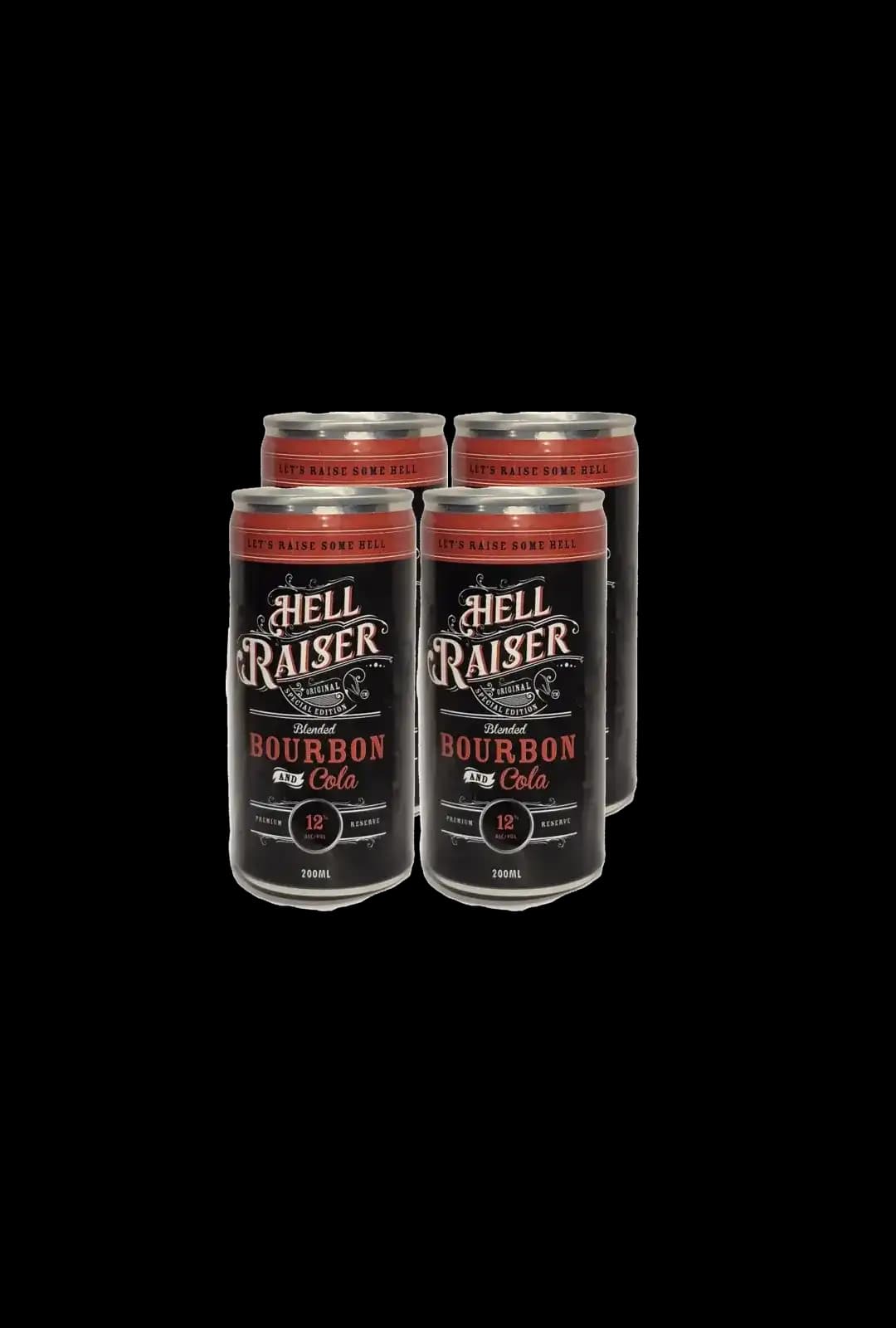Hell Raiser Hell Raiser Bourbon & Cola 12% Can 200mL